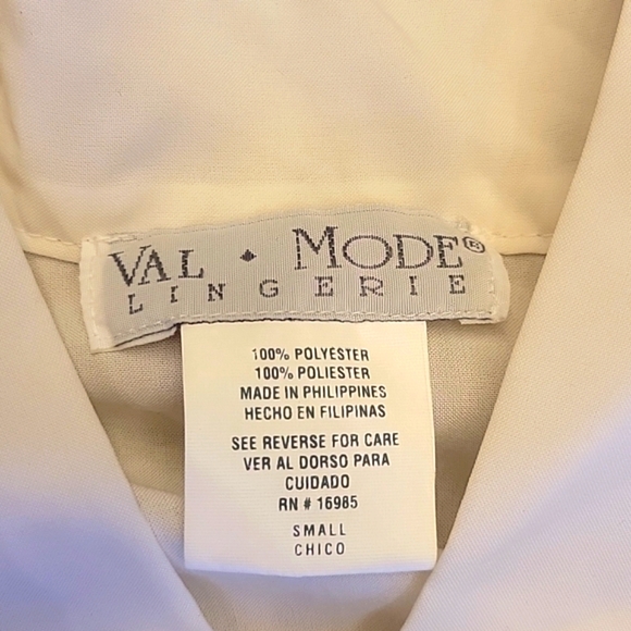 Val Mode Lingerie Floral Embroidered Robe , Sz S - Picture 5 of 16